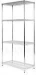 Wire Chrome Shelving 4tier (36x61x182cm)