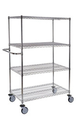 Wire Chrome Shelving 4tier (46x92x182cm)